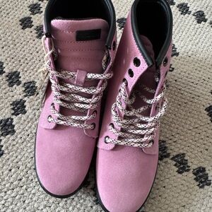 Dr. Martens Purple Suede Women's Lace-Up Boots